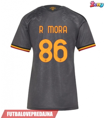 Lacne Ženy Futbalové dres AS Roma Rodrigo Mora #86 2026-27 Krátky Rukáv - Tretina